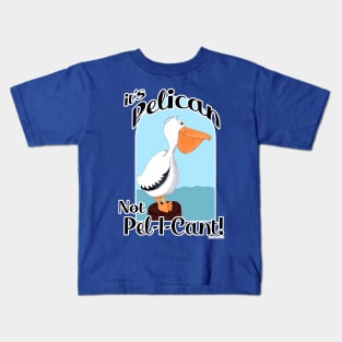 Pelican Funny Motivational Seabird Cartoon Art Kids T-Shirt